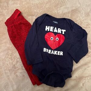 Valentines Day outfit Heartbraker Gender Neutral size 3-6 months